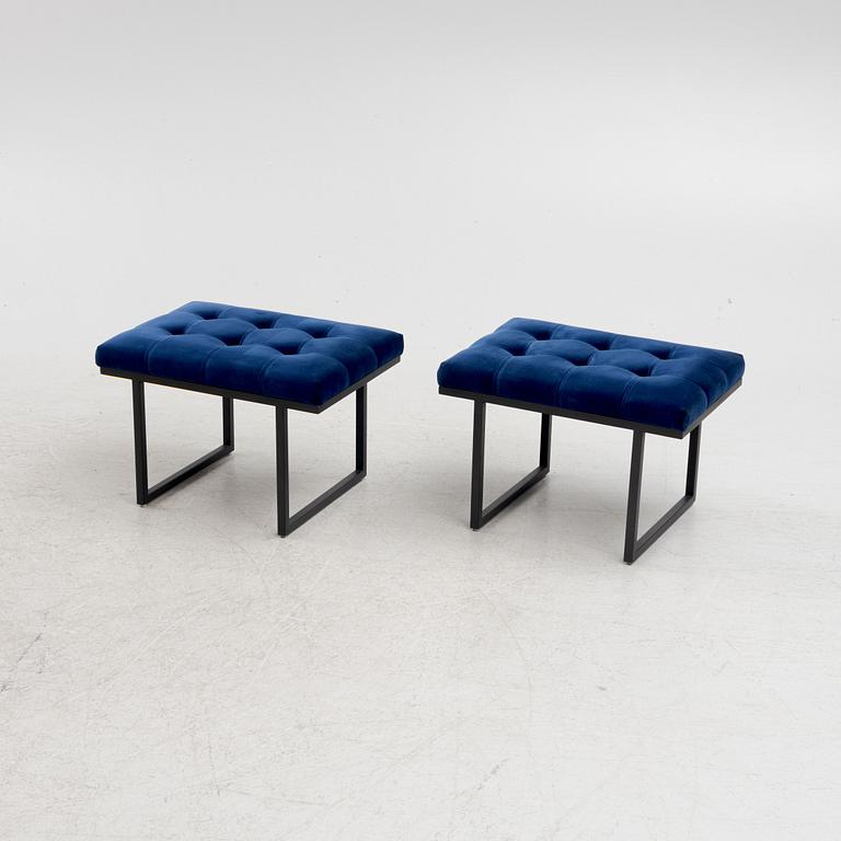 Stools, a pair, "Fiona", Ruth & Joanna, contemporary.