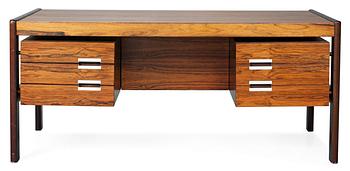 977. A Dyrlund-Smith palisander desk, Denmark 1960's.