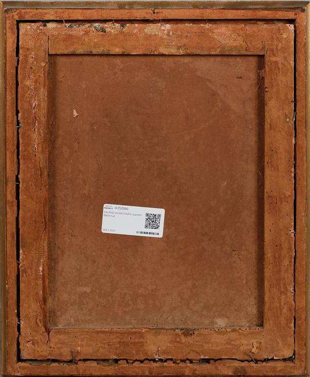 OKÄND KONSTNÄR, pastell, 1800-tal.