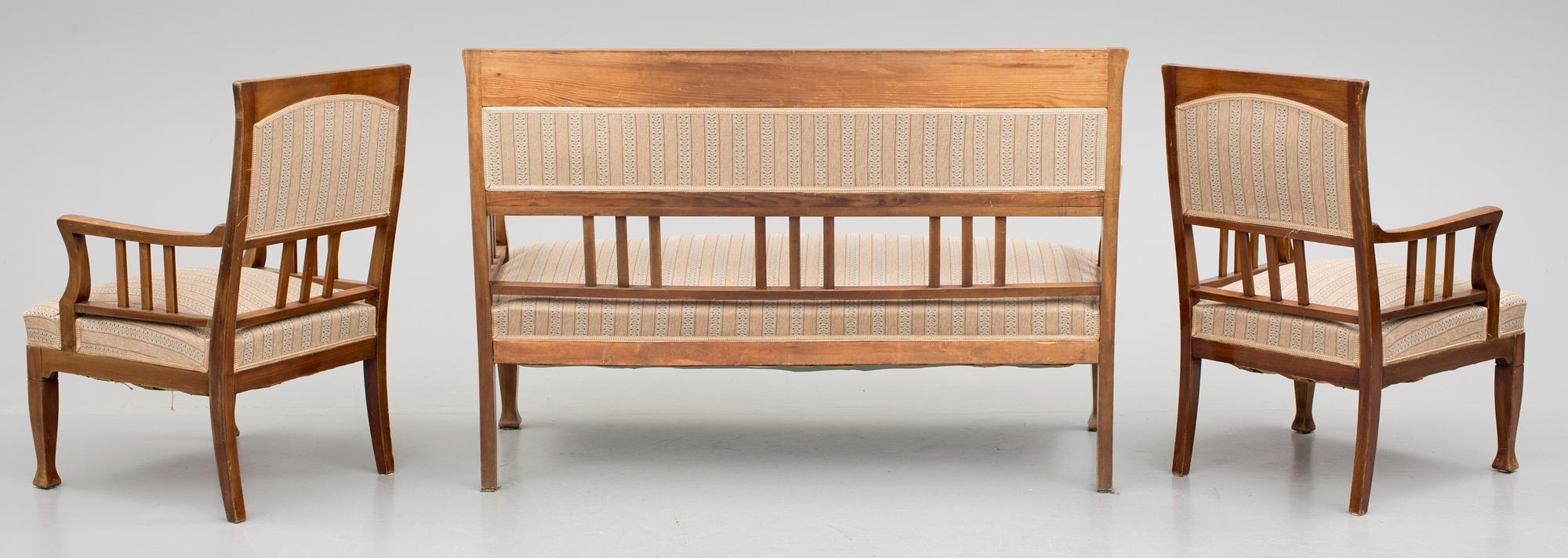 SALONGSGRUPP, 8 delar, jugend, 1900-talets början.