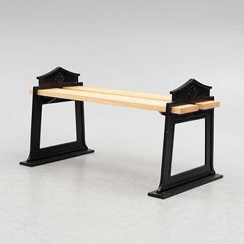 A Swedish Grace garden bench, 1920's/30's.