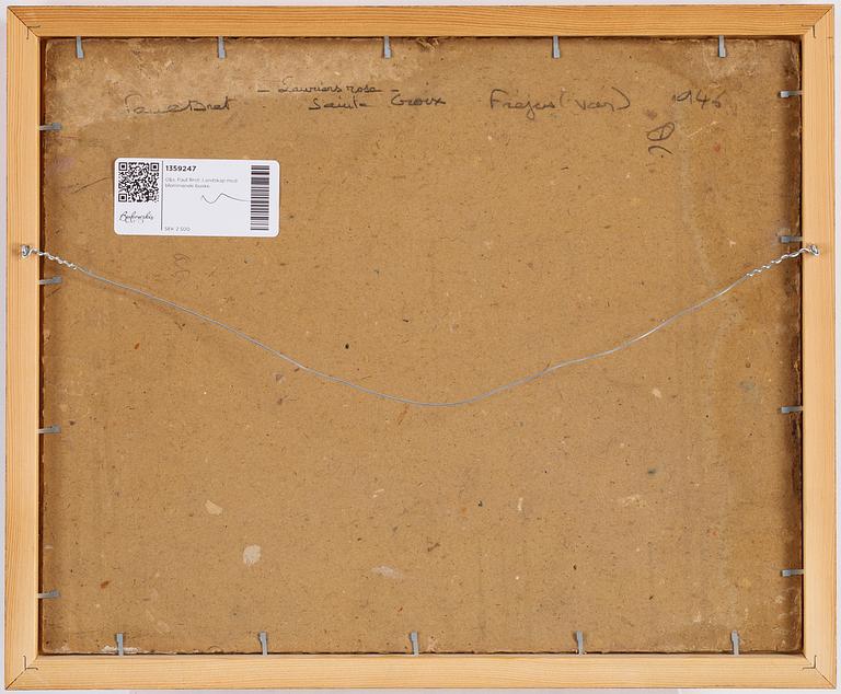 Paul Bret, oil on paper-panel, signed and dated -46.