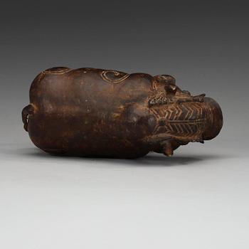 SKULPTUR, brons. Troligen, Java, Indonesian, 1300-tal.