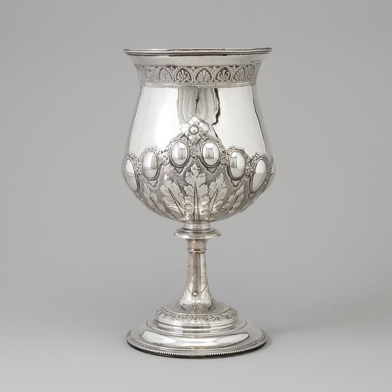 A silver goblet, William Spurrier, Birmingham, 1882.