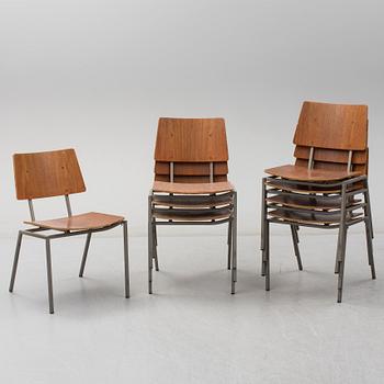 A set of eight mid 20th century chairs.