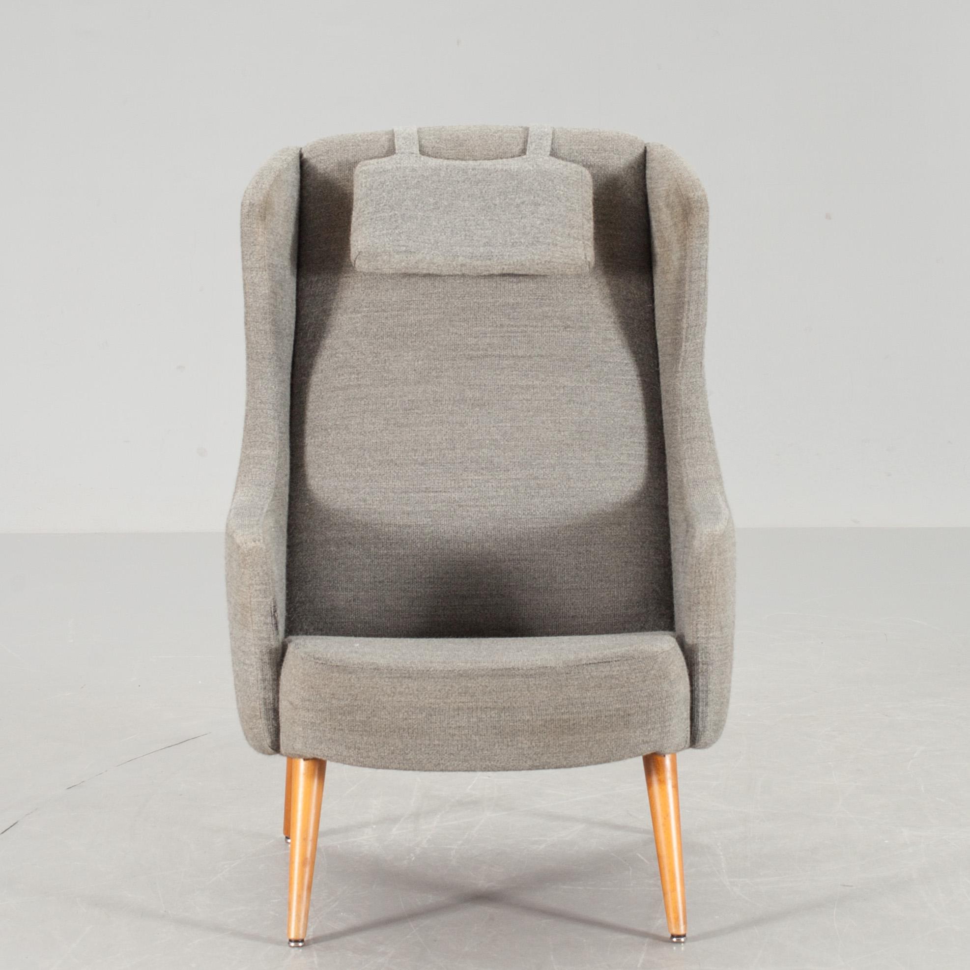 FÅTÖLJ, "Capri hög", Alf Svensson, Dux, Ljungs Industrier, 1950-tal.