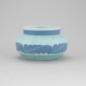 SKÅL, flintgods. "Sgrafitto", Josef Ekberg, Gustavsberg 1924.