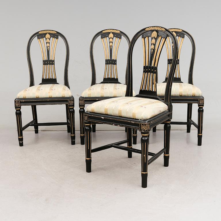 STOLAR, 4 st, gustavianska, 1700-talets andra hälft.