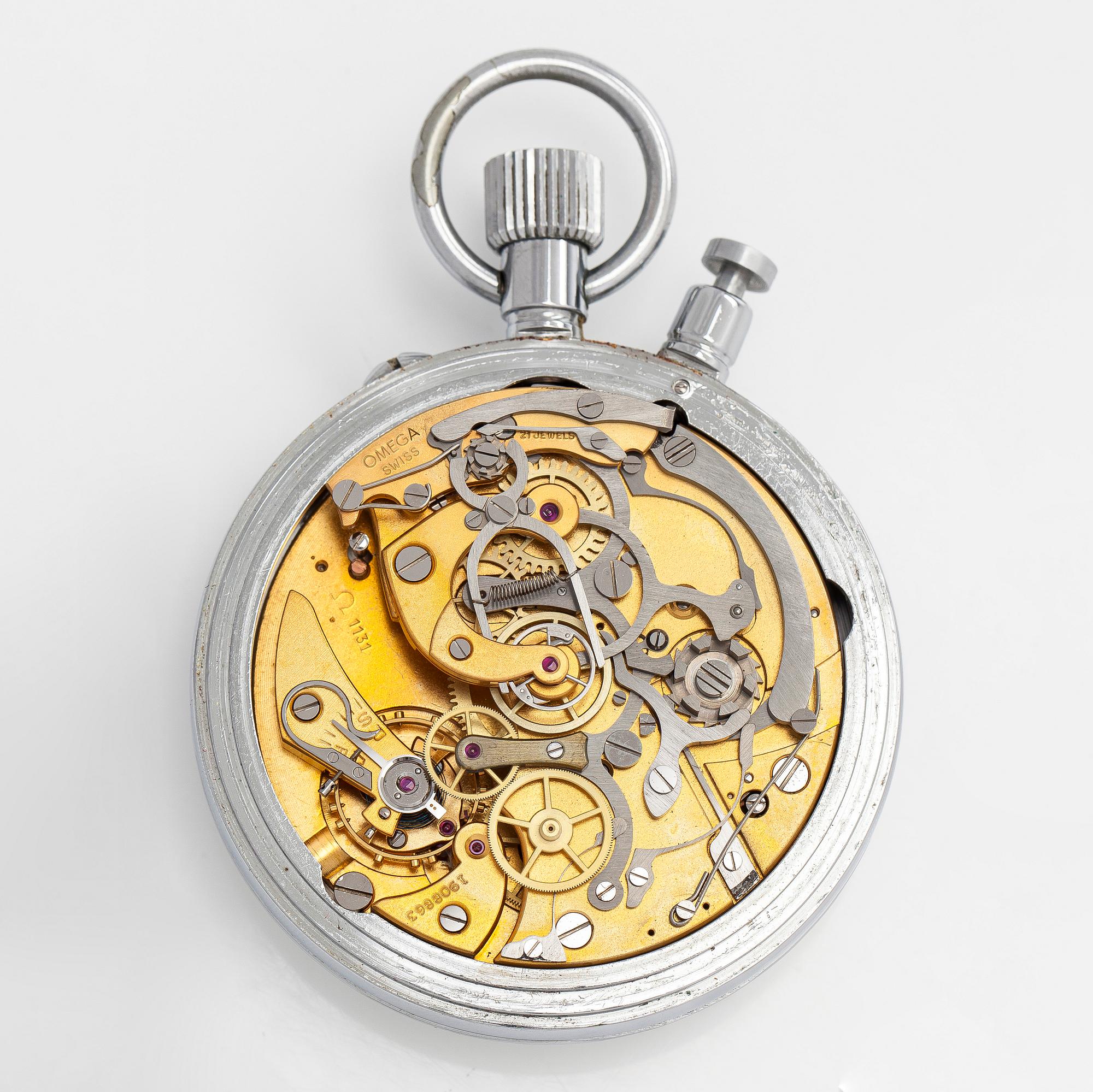 Omega, sekuntikelloja, 5 kpl, Rattrapante, kronografi, 65 mm.