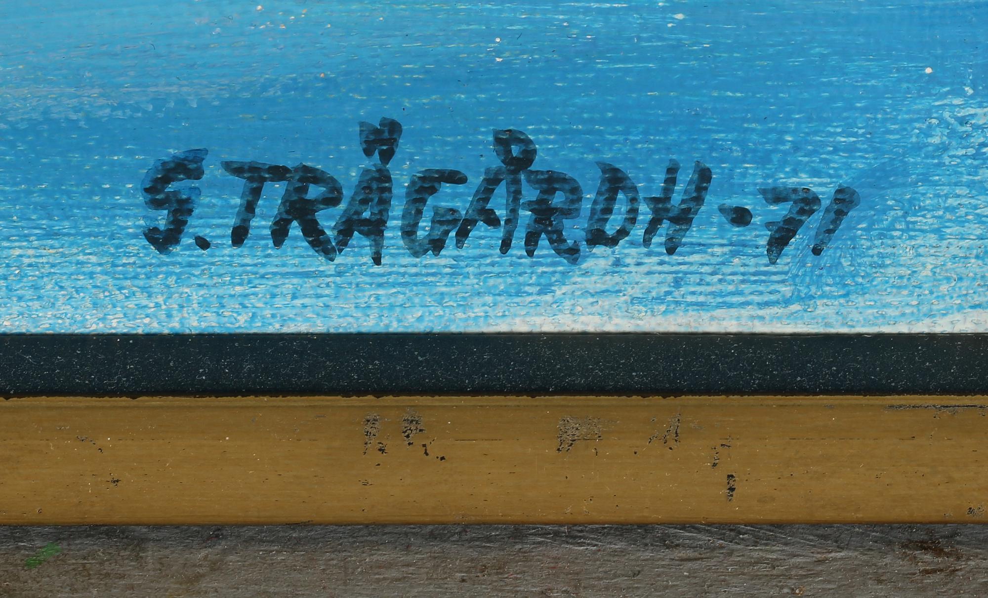 OKÄND KONSTNÄR, olja på duk, signerad G Trädgårdh? och daterad -71, 1900-tal.