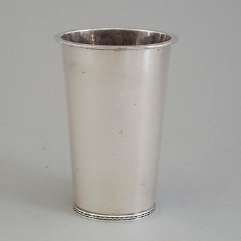 ERIC RÅSTRÖM, a silver vase from Råströms, Stockholm, 1964.