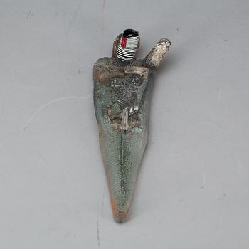 SKULPTUR, glas, Bertil Vallien, unique. Kosta Boda, bok medföljer.