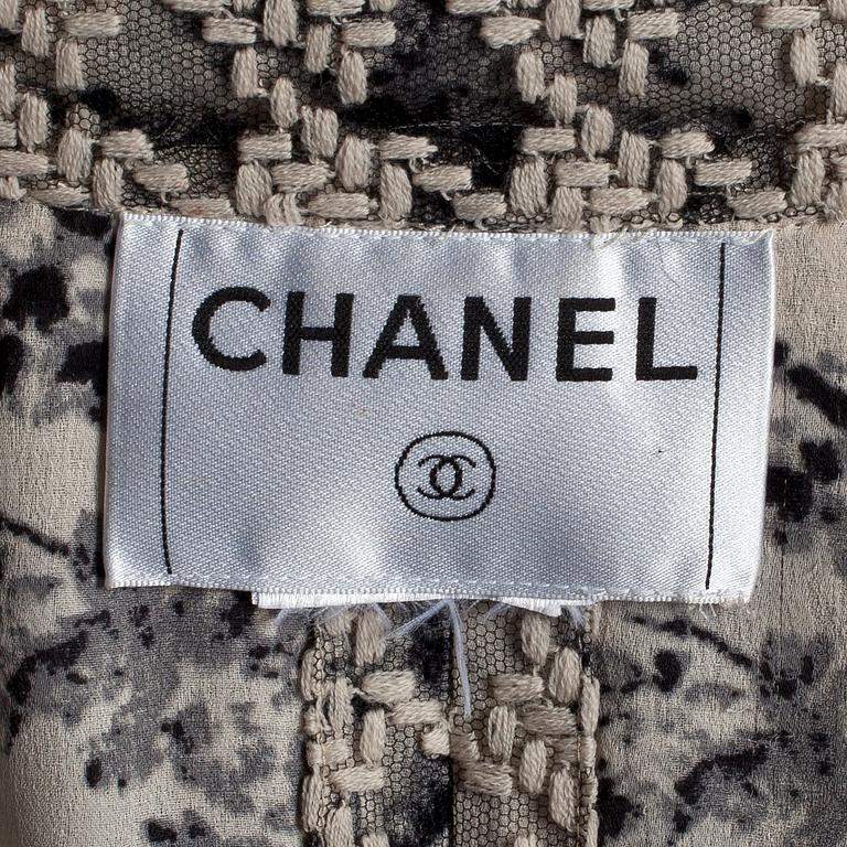 CHANEL, a mesh embroider jacket.