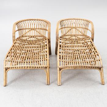 Lounge chairs, a pair, modern production.