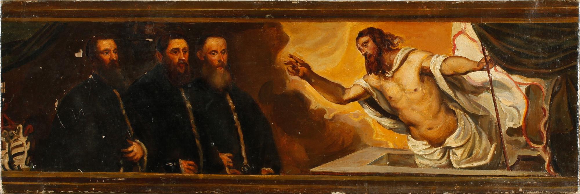 JACOPO ROBUSTI TINTORETTO, sannolikt kopia efter, olja på duk, runt 1900.