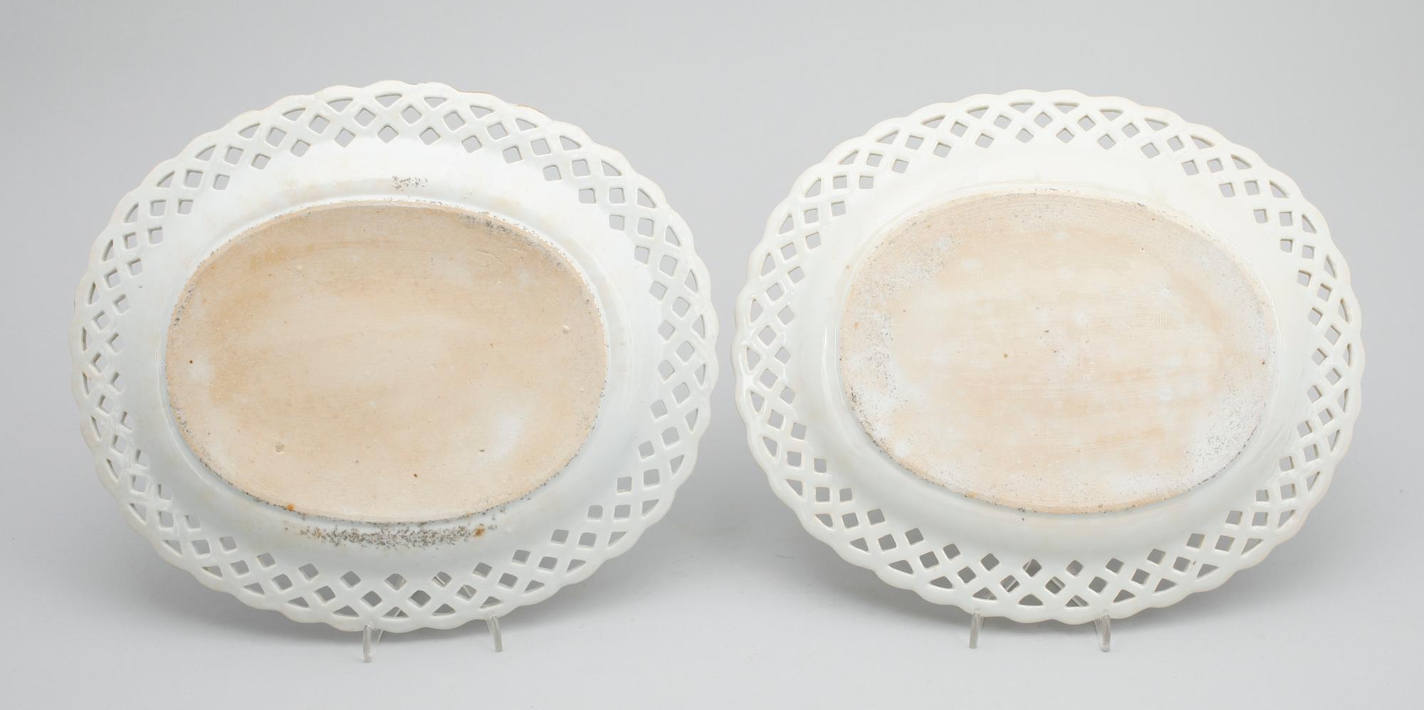 FAT, 2 st, porslin, Kina, Qianlong (1736-1795).