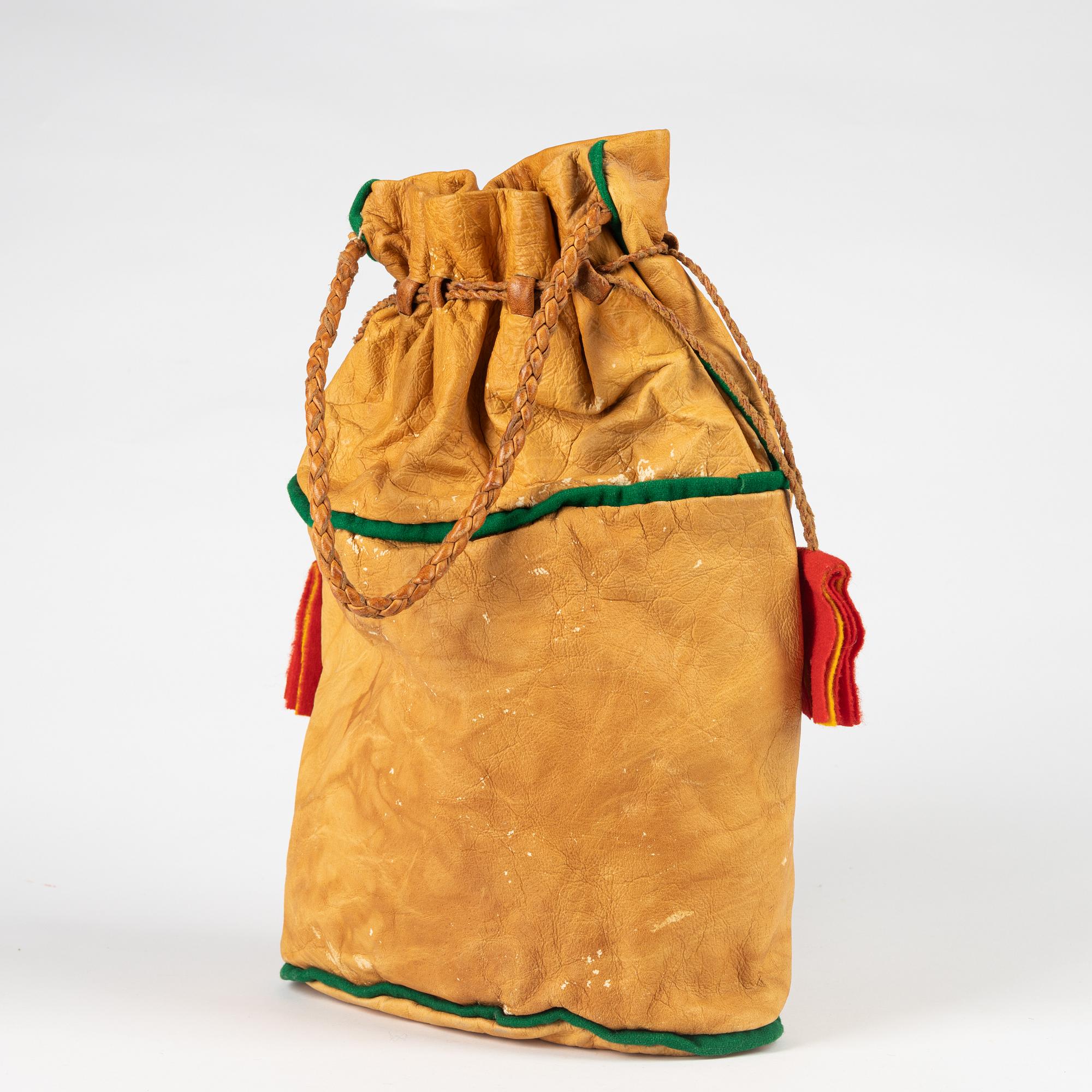 Three leather bags.