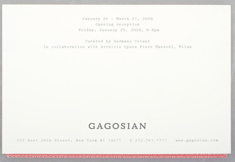 INVITATIONCARDS / INBJUDNINGSKORT, 30 st, mellan 2007-2014, bl a Damien Hirst, Cindy Sherman, Jeff Koons.
