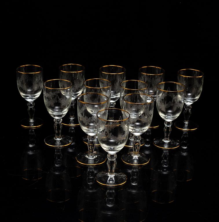 GLAS, 24 stycken, 1900-tal.