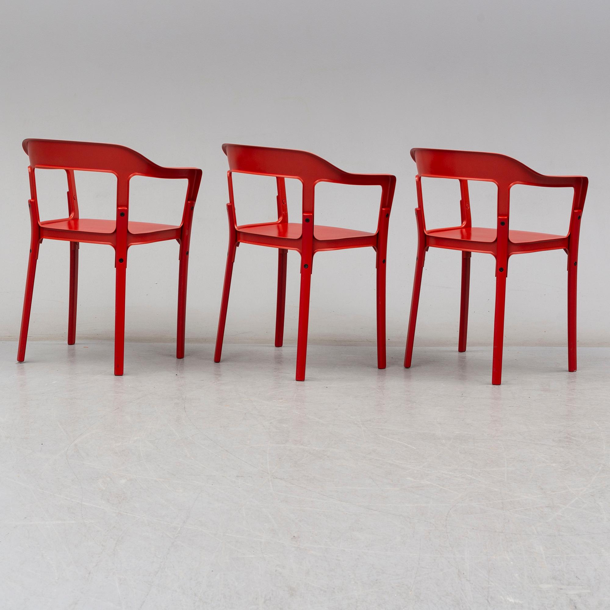 Ronan & Erwan Bouroullec, stolar, 3 st, "Steelwood", Magis, Italien.