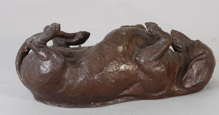 SKULPTUR, metall, 1900-tal.