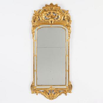A Rococo mirror, second half of the 18th century.
