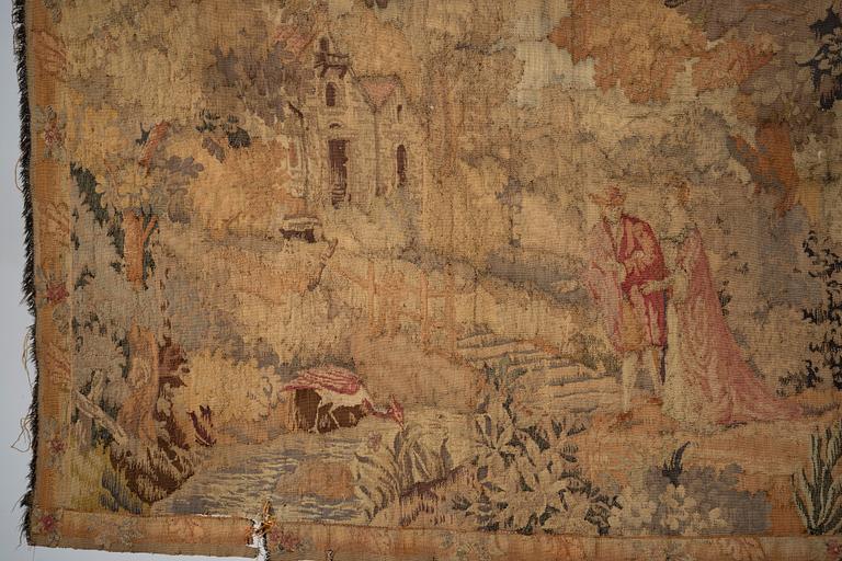 A European Tapestry, circa 1900, 154 x 240 cm.