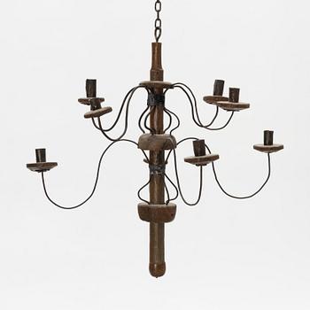 A 19th century chandelier.