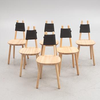 etc.etc., stolar, 6 st, "The Naive Wooden Chair ", Emko.