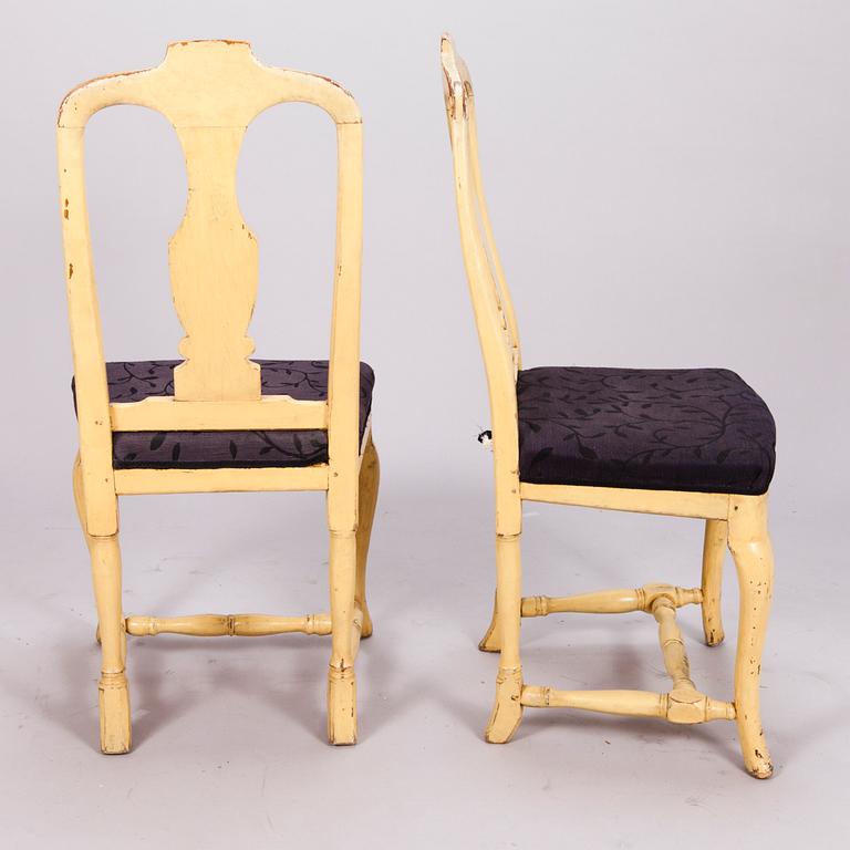 TWO ROCOCO CHAIRS, late 18th century.