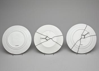 TALLRIKAR, 6 st, Ironstone China, stenporslin, Rörstrand, tidigt 1900-tal.