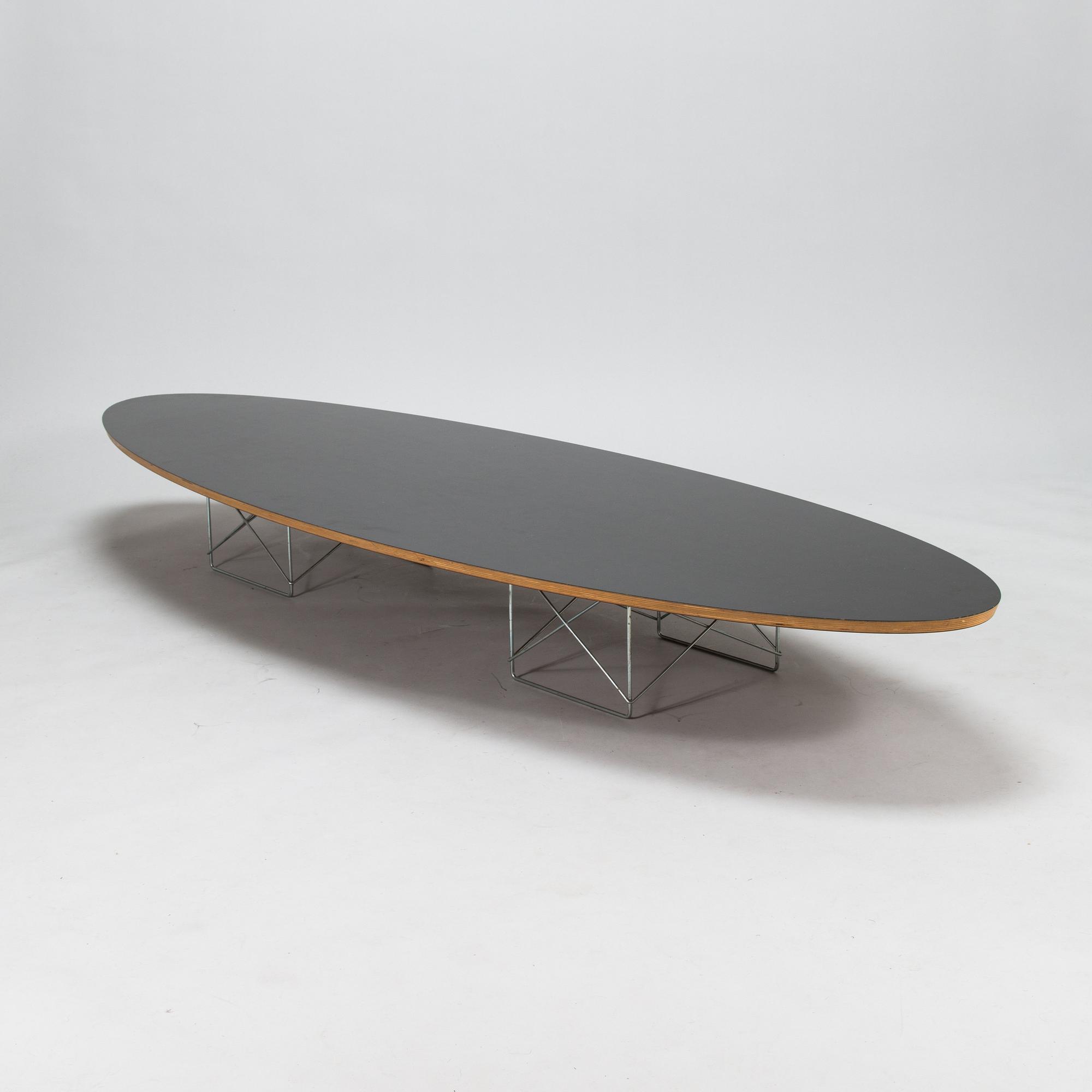 Charles och Ray Eames, soffbord, "Surfboard table" för Herman Miller.