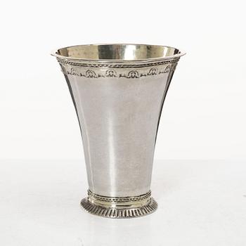 A Swedish silver beaker, mark of Johan Söderdahl, Söderköping 1777.