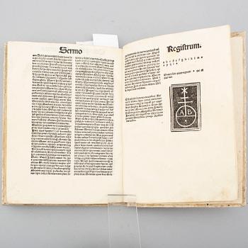 BOOK, Incunable, Brescia 1500.