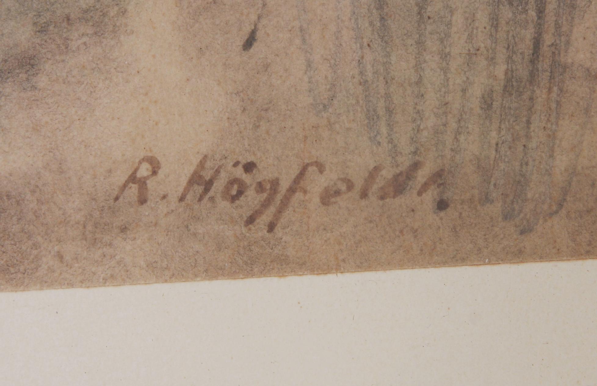 HÖGFELDT, ROBERT, blandteknik. Sign.