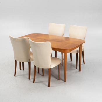 Dining set, 5 pieces, Bodafors, mid-20th century.