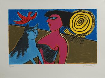 BEVERLOO CORNEILLE, färglitografi, sign o dat 96, numr 15/200.