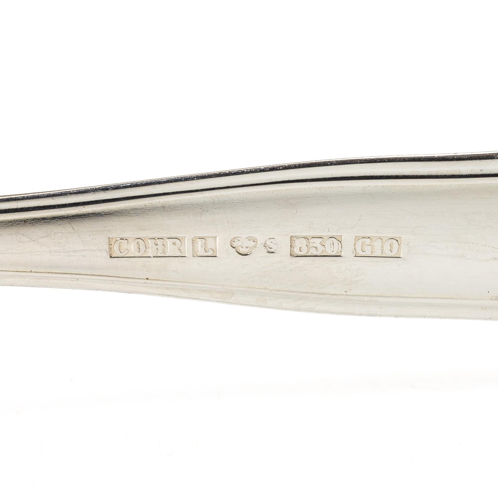 A Danish silver cutlery set, “Sachsisk”, Cohr, Swedish import mark ( 121 pieces).