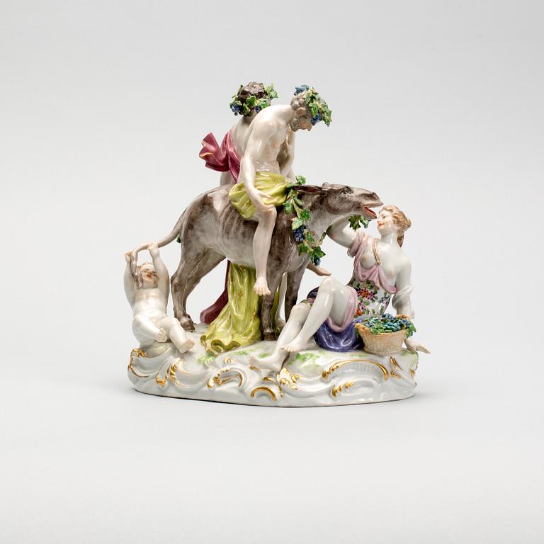 FIGURIN, porslin Meissen, sent 1800 - tidigt 1900-tal.