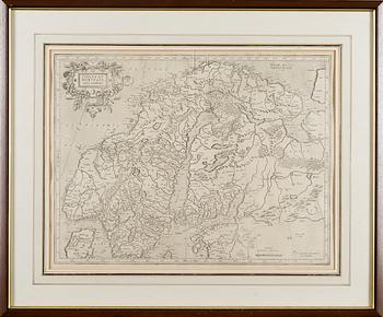 A MAP, "Suecia Et Norvegia cum confinijs", probably 16th/17th century.