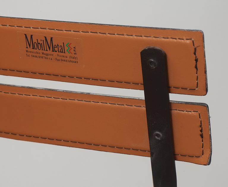 FÄLLSTOLAR, 6 st, märkta Mobil Metal, Italien, 19/2000-tal.