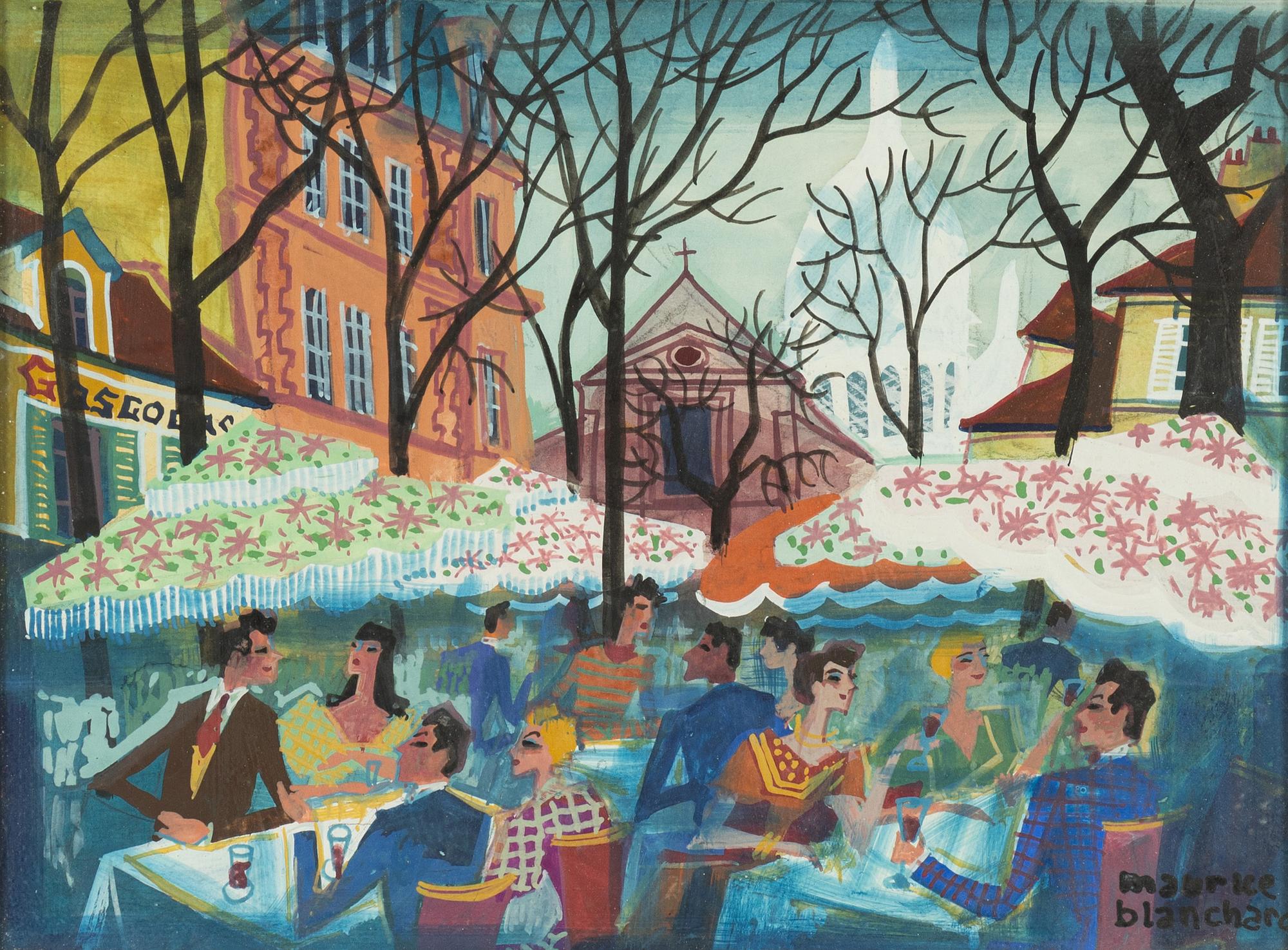 Maurice Blanchard, Vid Sacré-Cœur, Paris.