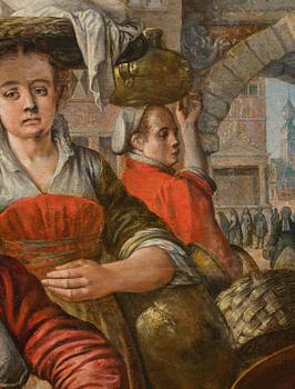 Joachim Beuckelaer, A fish market outside the city gate of Antwerp.