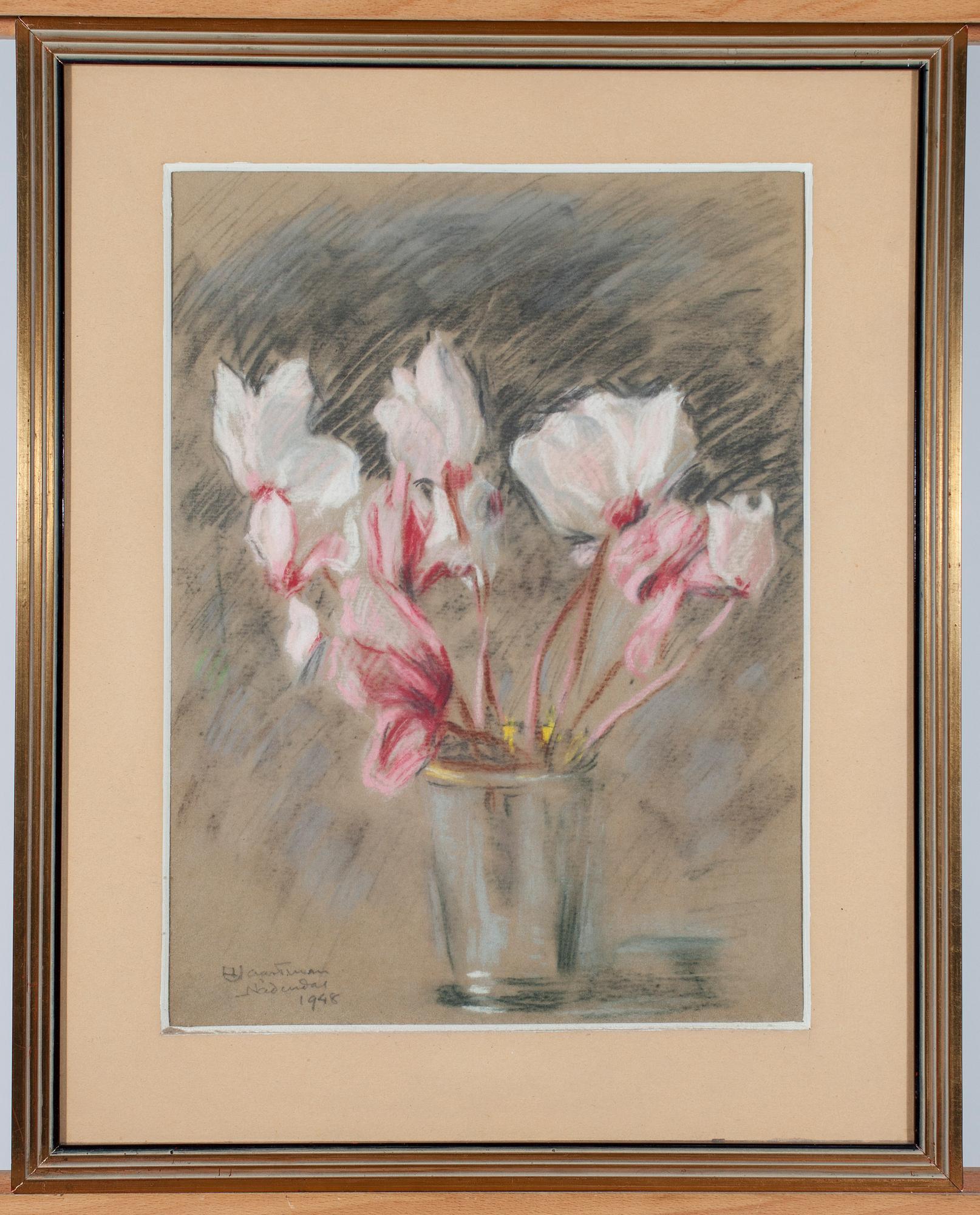 AXEL HAARTMAN, pastell, signerad och daterad Nådendal 1948.