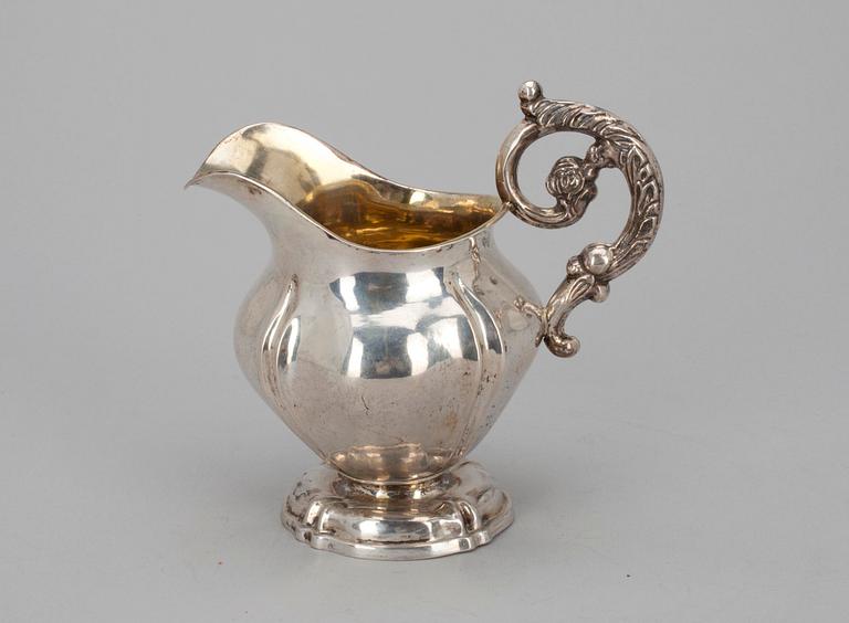 GRÄDDSNÄCKA, silver, Johan Imberg, Uleåberg 1857. Tot. vikt ca 125,8 g.