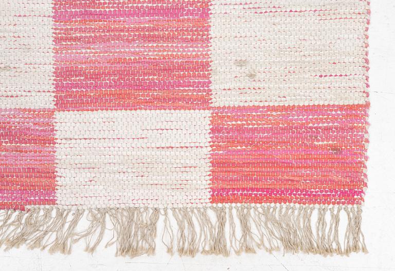 Margit Thorén, a double-woven rag rug runner, 'Schackrutan', Svenskt Tenn, c. 315 x 90 cm.