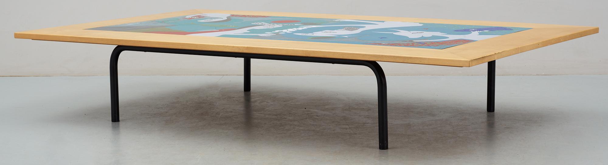 EGON MÖLLER-NIELSEN, soffbord med emaljskiva, 1951.
