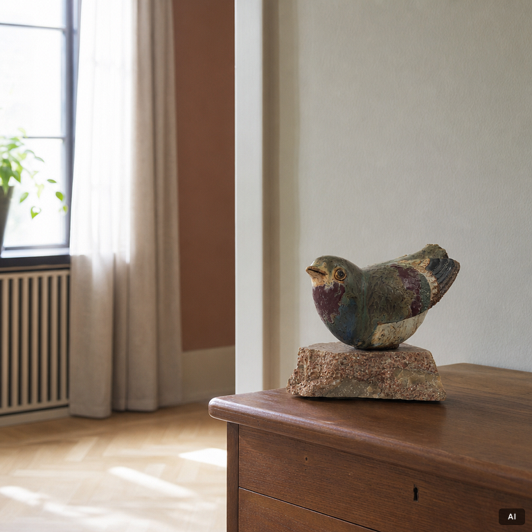 Tyra Lundgren, a figurine.