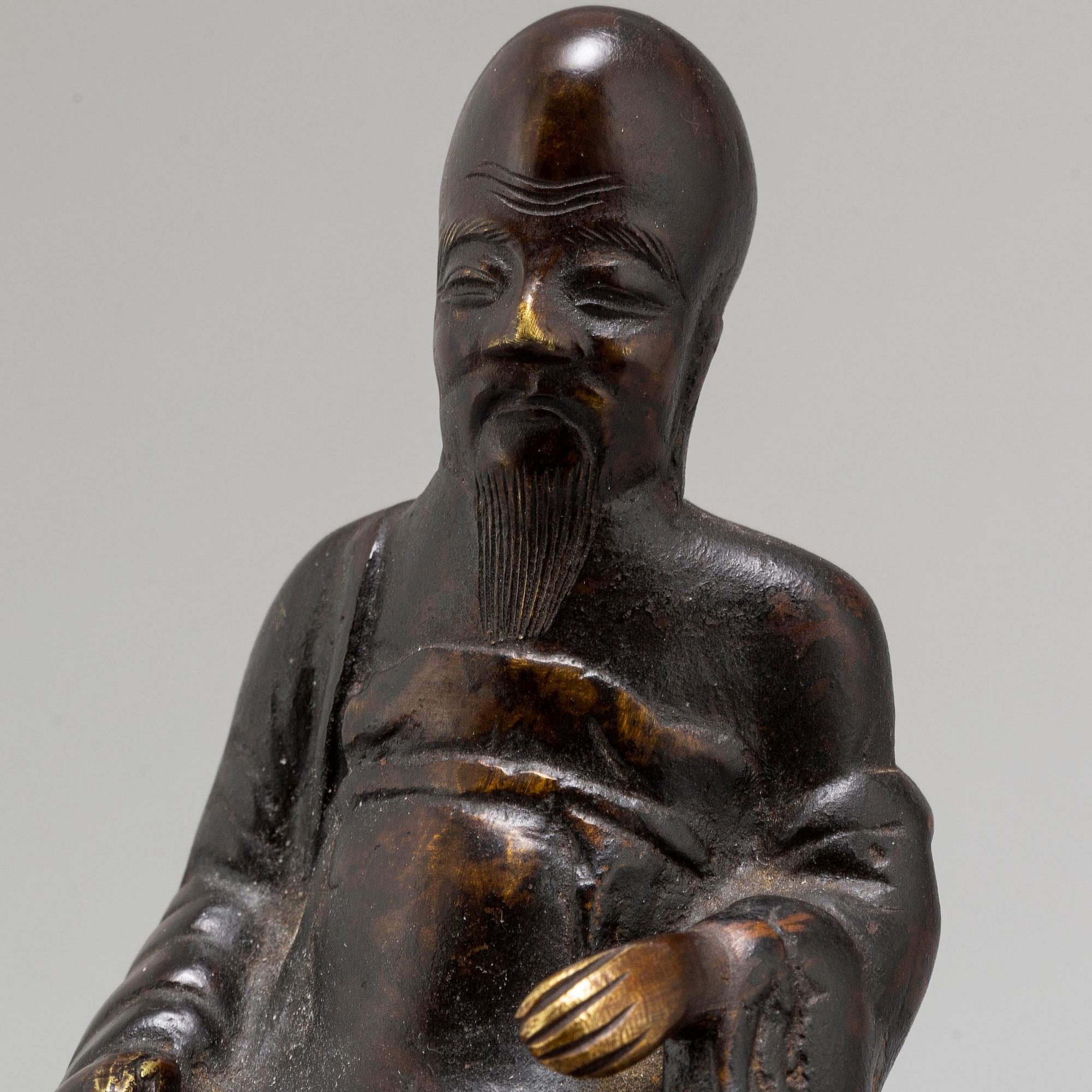SKULPTUR, brons. Kina, 1900-talets första hälft.