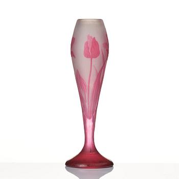 Karl Lindeberg, An Art Nouveau cameo glass vase, Kosta, model 173, circa 1900.